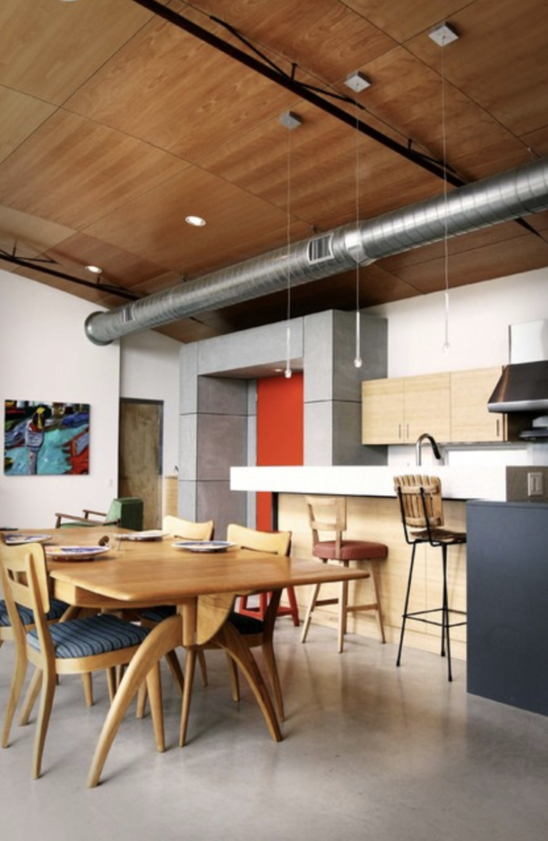 High Timber Ceiling Ductwork